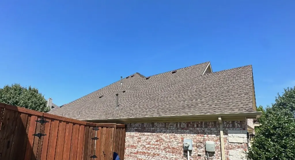 Completed roof replacement project in Garrett